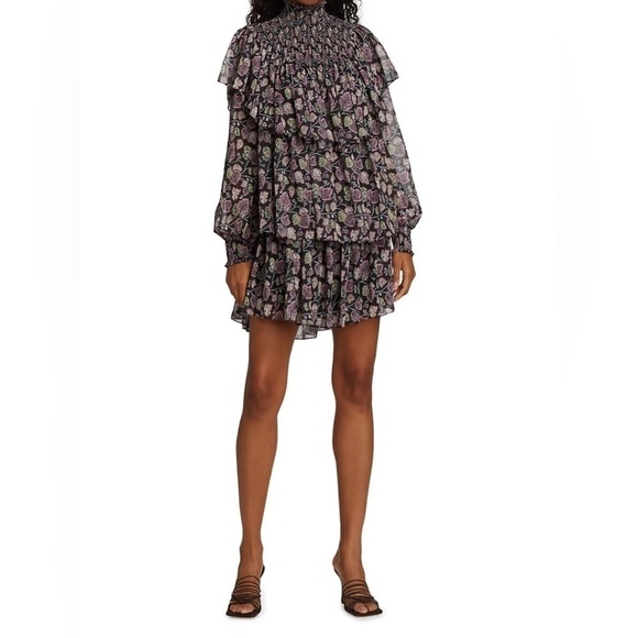 NEW NWT | Cinq à Sept | Drew Georgette Layered Dress - Picture 1 of 7